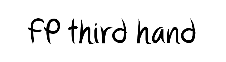 FP third hand  Frei Schriftart Herunterladen