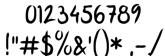 FP third hand Font OTHER CHARS
