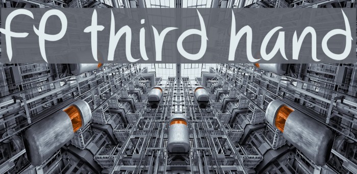 FP third hand Font examples