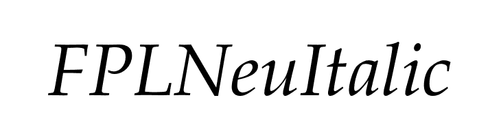 FPL Neu Italic  Descarca Fonturi Gratis