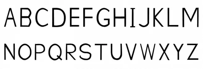 FProject Schriftart Groß