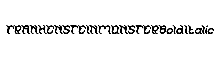 FRANKENSTEIN MONSTER Bold Italic फ़ॉन्ट
