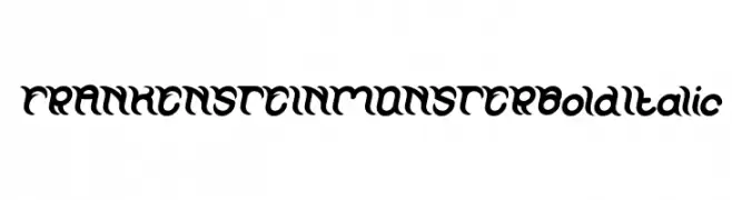 FRANKENSTEIN MONSTER Bold Italic  Free Fonts Download