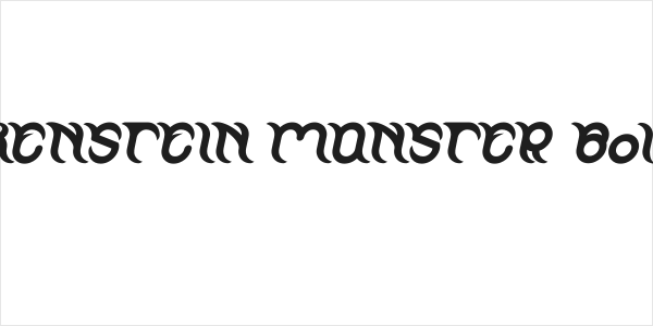 FRANKENSTEIN MONSTER Bold Italic Logo