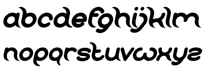 FRANKENSTEIN MONSTER Bold Italic Font LOWERCASE