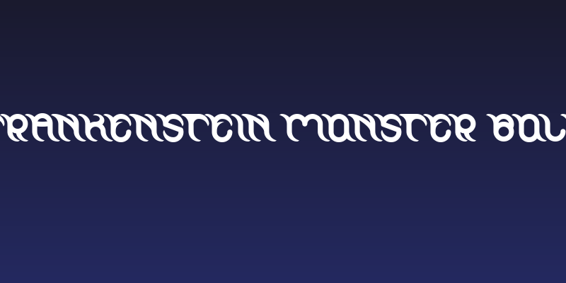 FRANKENSTEIN MONSTER Bold Social Header