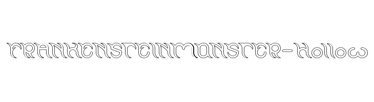 FRANKENSTEIN MONSTER-Hollow  Frei Schriftart Herunterladen