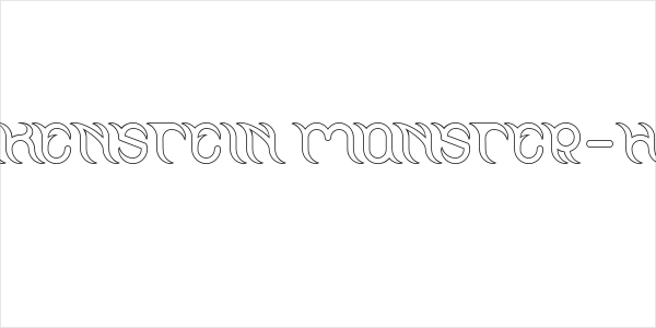 FRANKENSTEIN MONSTER-Hollow Logo