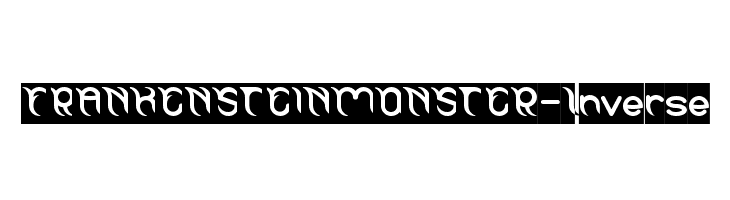FRANKENSTEIN MONSTER-Inverse Font