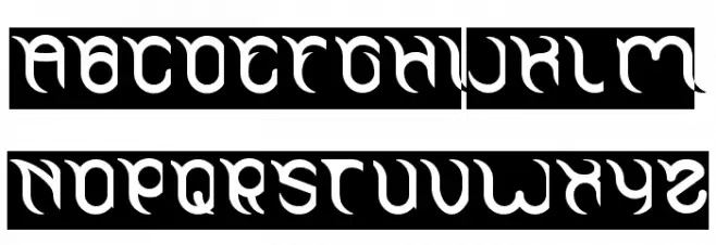 FRANKENSTEIN MONSTER-Inverse 字体 大写