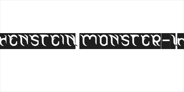 FRANKENSTEIN MONSTER-Inverse Logo