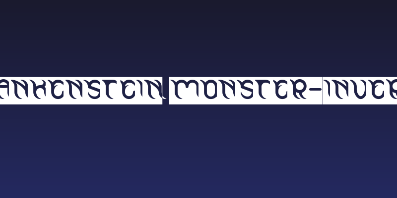 FRANKENSTEIN MONSTER-Inverse Social Header