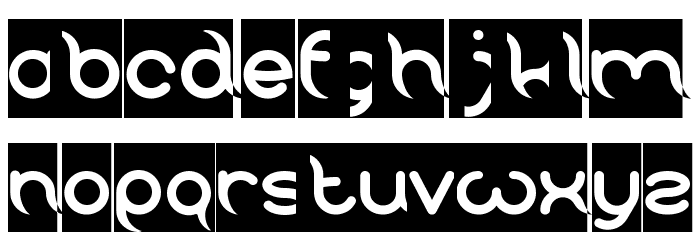 FRANKENSTEIN MONSTER-Inverse Font LOWERCASE