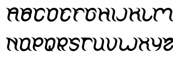 FRANKENSTEIN MONSTER Italic Fonte MAIÚSCULAS