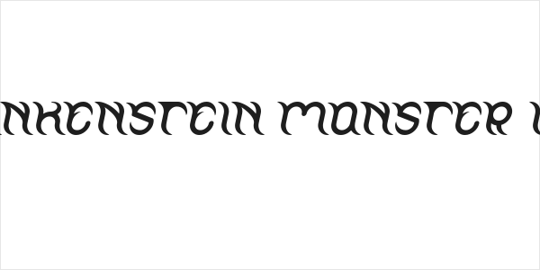 FRANKENSTEIN MONSTER Italic Logo