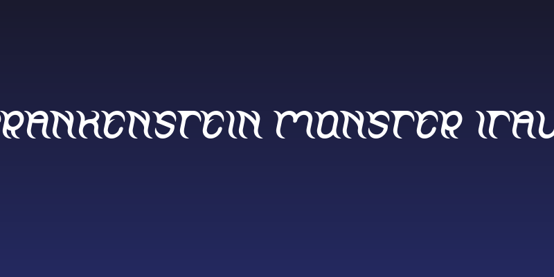 FRANKENSTEIN MONSTER Italic Social Header