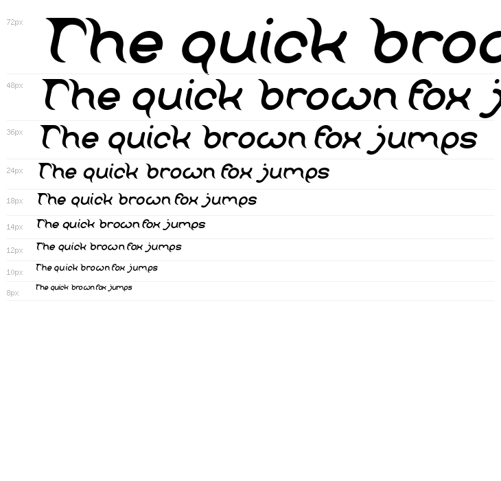 FRANKENSTEIN MONSTER Italic Waterfall