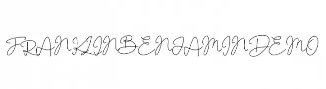 FRANKLIN BENJAMIN DEMO  नि: शुल्क फ़ॉन्ट्स डाउनलोड
