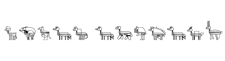 FREAK ANIMALS  les polices de caractères gratuit tlcharger