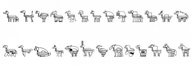 FREAK ANIMALS Font Litere mari