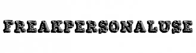 FREAK PERSONAL USE  Fuentes Gratis Descargar