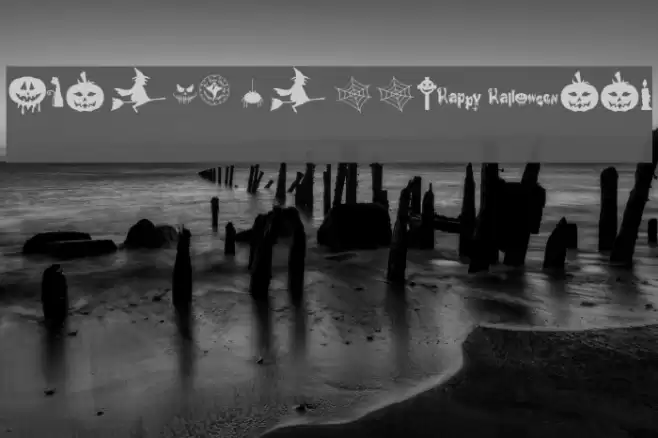 FREAKY HALLOWEEN Font examples