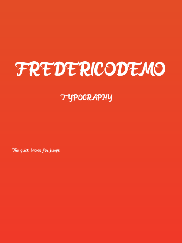 FREDERICODEMO Poster
