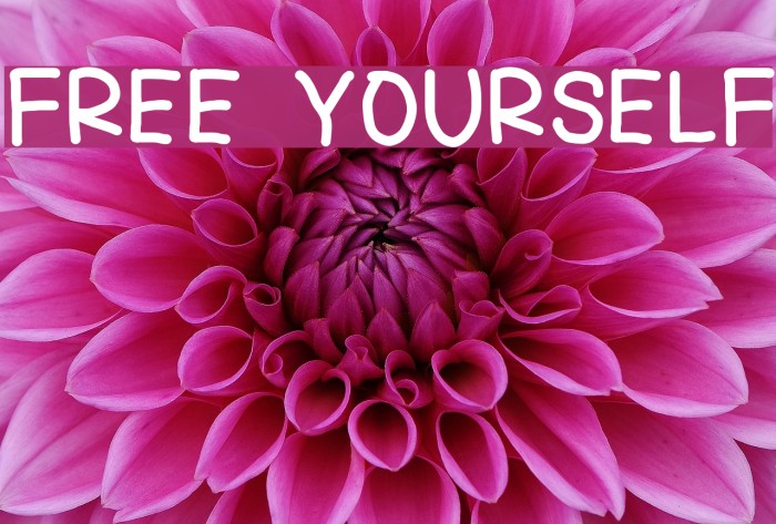 FREE YOURSELF Font examples