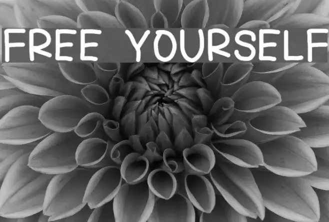 FREE YOURSELF Font examples