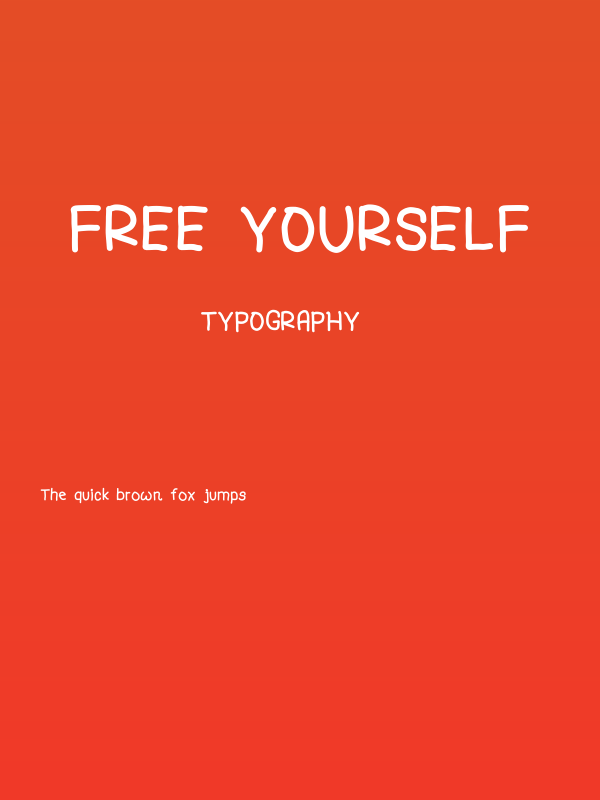 FREE YOURSELF Poster