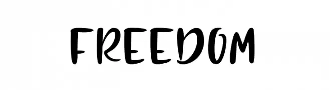 FREEDOM  Frei Schriftart Herunterladen