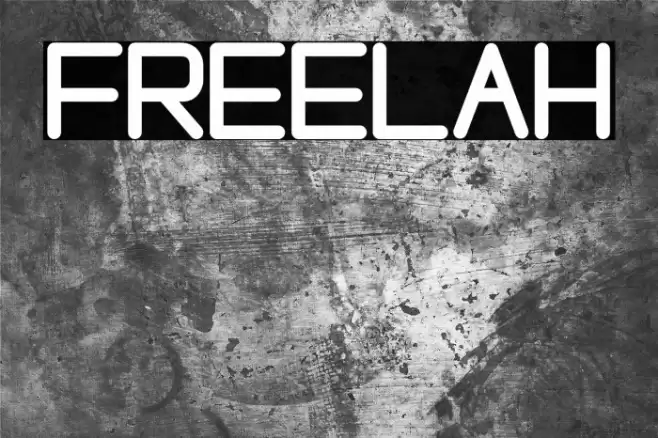 FREELAH Font examples