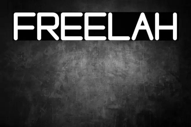FREELAH Font examples