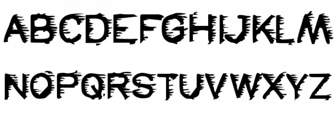 FREEZER Schriftart Groß