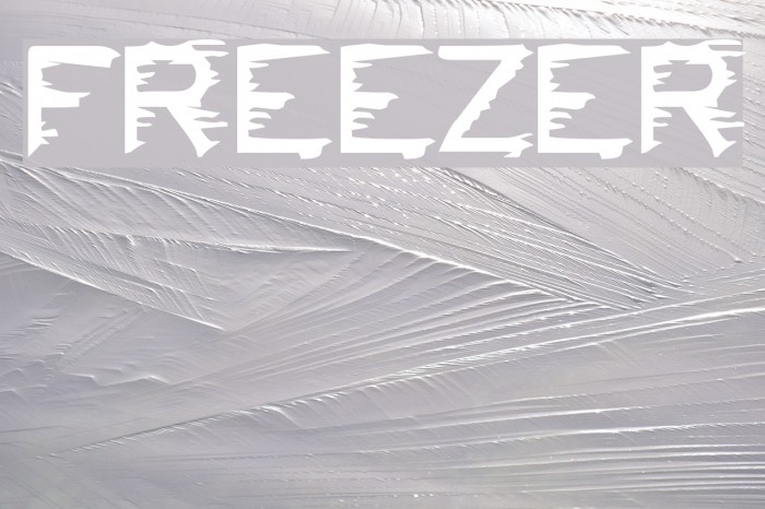FREEZER Font examples