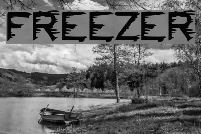FREEZER Font examples