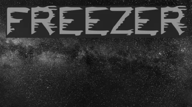 FREEZER Font examples