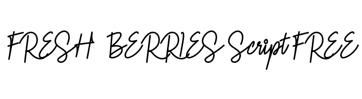 FRESH  BERRIES Script FREE  Free Fonts Download