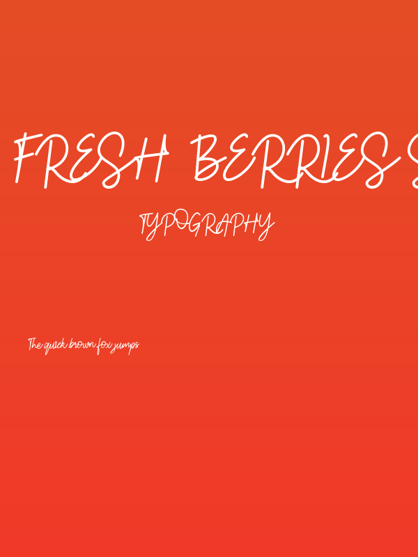 FRESH  BERRIES Script FREE Poster