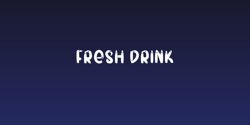 FRESH DRINK Social Header