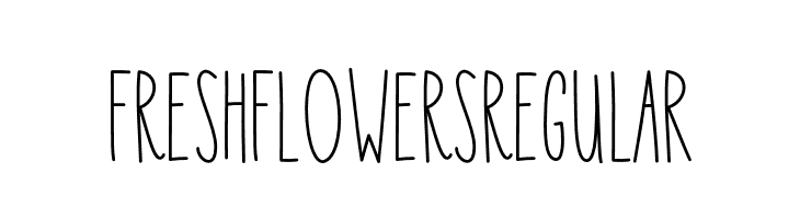 FRESH FLOWERS Regular  Frei Schriftart Herunterladen