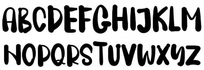 FRESH PAPAYA Schriftart Groß