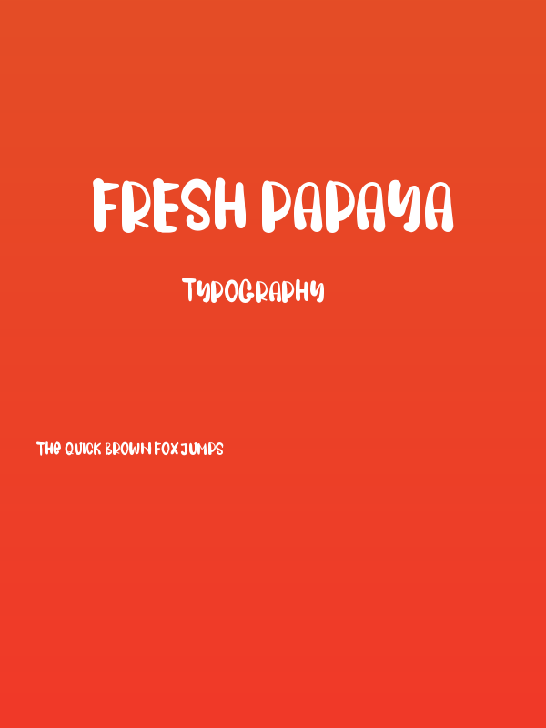 FRESH PAPAYA Poster