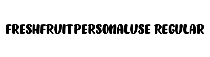 FRESHFRUITPERSONALUSE-Regular  Frei Schriftart Herunterladen