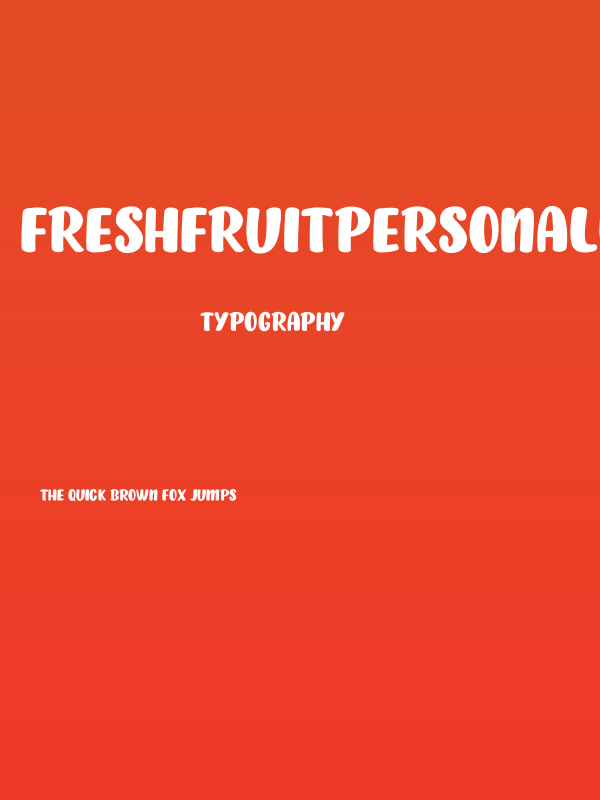 FRESHFRUITPERSONALUSE-Regular Poster