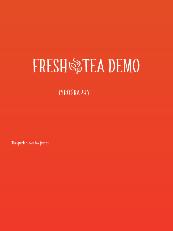 FRESH_TEA Demo Poster