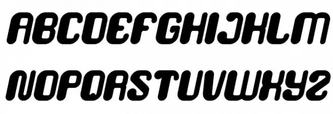 FRIENDLY ROBOT Bold Italic Fonte MAIÚSCULAS