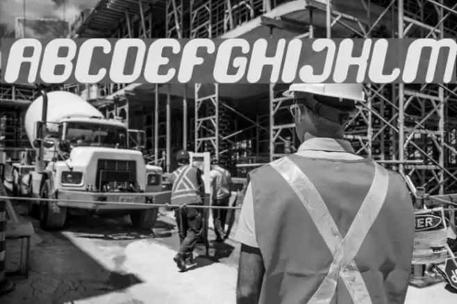 FRIENDLY ROBOT Bold Italic Font examples