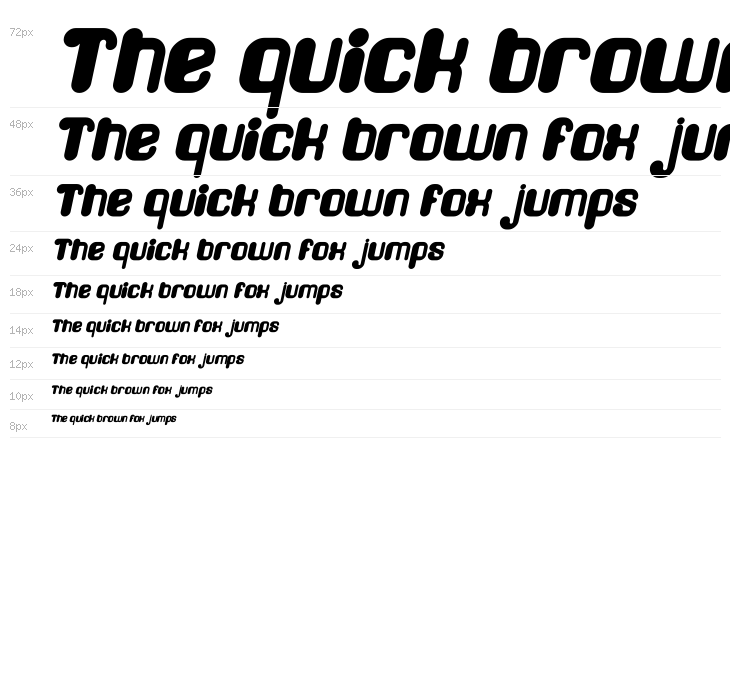 FRIENDLY ROBOT Bold Italic Waterfall