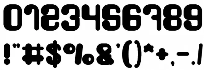 FRIENDLY ROBOT Bold Font OTHER CHARS